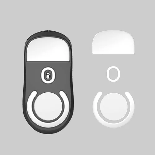 Vista 10 de WFB 2 juegos de patines de ratón rápidos 5.1 con bordes curvados redondeados para Logitech G Pro Superlight Wireless Gaming Mouse Feet Reemplazo
