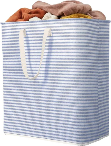 Vista 30 de Lifewit Paquete de 2 Cestas de Ropa Grandes Plegables, Cestas de Lavandería Independientes Impermeables con Asas de Fácil Transporte para Cuarto