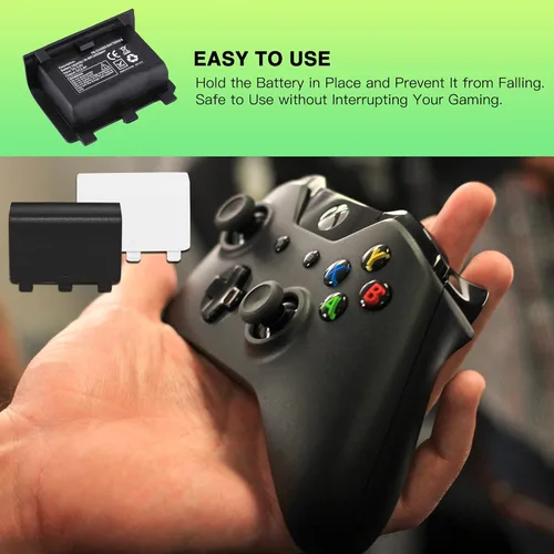 Vista 4 de Cubierta de batería para Xbox One repuesto para puertas de batería parte de reparación compatible con Xbox OneXbox One S controlador inalámbrico 4