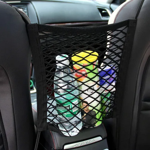 Vista 7 de Xotic Tech - Bolsa de almacenamiento de malla elástica para perros y mascotas, con espacio para el asiento trasero, organizador de red de malla
