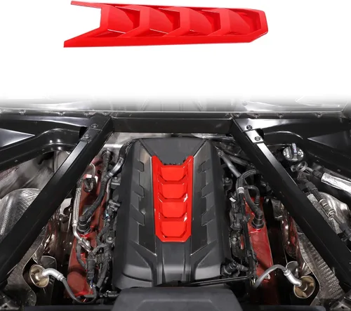 Vista 9 de Daeiclru Cubierta de cubierta de motor compatible con Chevrolet Corvette C8 2020-2023, cubierta de panel de bahía de motor de plástico ABS (azul)