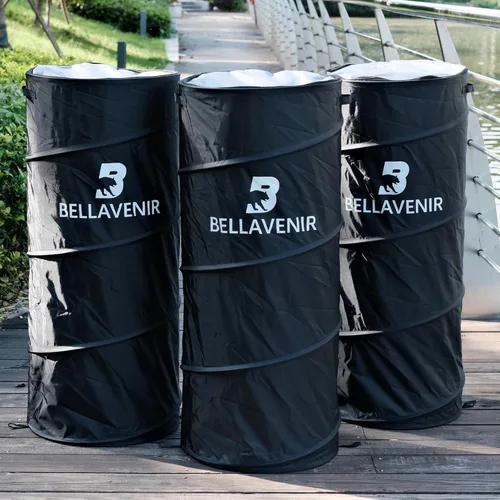 BELLAVENIR Defensores emergentes para exteriores, fútbol, baloncesto, fútbol, paquete de 3 maniquíes, equipo de entrenamiento portátil, bobina de