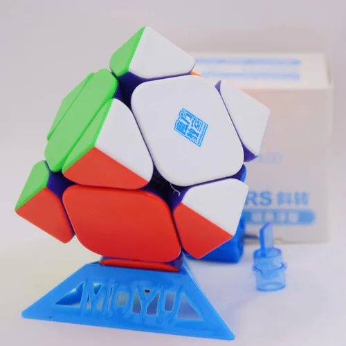 Vista 8 de Bukefuno MoYu RS Pyraminx Magnético 3x3 MFJS Magic Speed Puzzle Cube moyu R S Pyraminx M Sin adhesivo (magnético 2022)