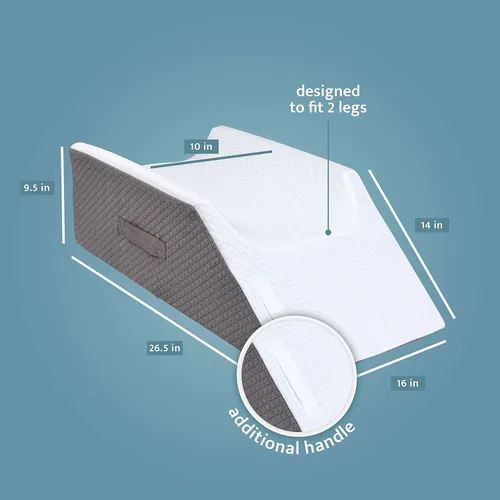 Vista 3 de Kölbs - Almohada doble de elevación de piernas Almohada para después de cirugía Elegante funda de jacquard chic
