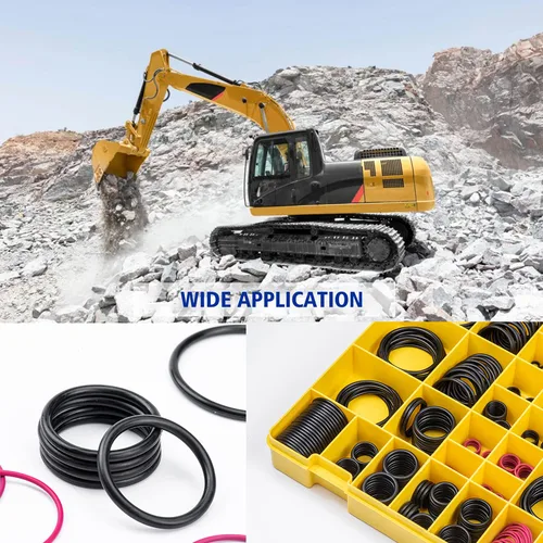 Vista 3 de BUSY-CORNER 4C-4782 Kit de juntas tóricas de sellado, nitrilo 90, juntas tóricas para accesorios de manguera hidráulica, compatible con excavadora