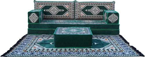 Vista 10 de arabicsofa Sofá de piso árabe Jalsa - Sofá tradicional hecho a mano para sala de estar