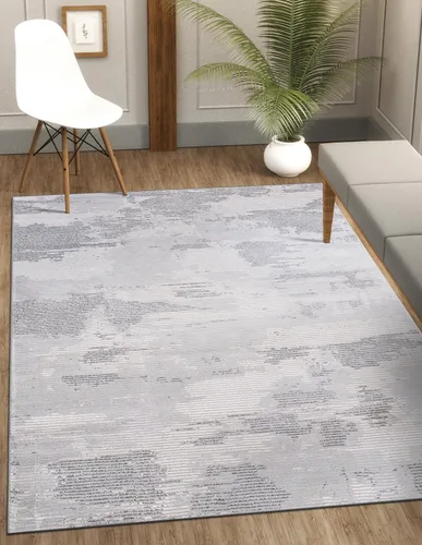 Vista 131 de CAMILSON Alfombras modernas de lujo con diamantes abstractos de 5 x 7 pies, suave, resistente a las manchas, fácil limpieza, no desprende pelo