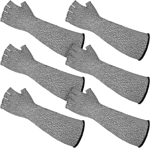 Vista 8 de JenPen 3 Pairs Protective Arm Sleeves Arm Protectors for Thin Skin and Bruising Cut Resistant Sleeve Level 5 Burn Protection