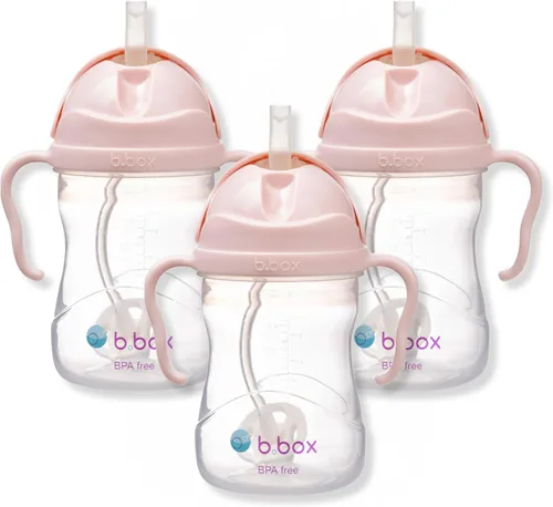 Vista 13 de b.box Vaso para beber con popote abatible, bebe desde cualquier ángulo, popote pesado, a prueba de derrames, a prueba de fugas y de fácil agarre