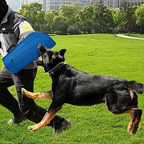 Vista 4 de Morezi Funda protectora de entrenamiento para mordeduras de perro, nailon resistente duradero, ajuste Pit Bull Pastor alemán Malinois, cachorro