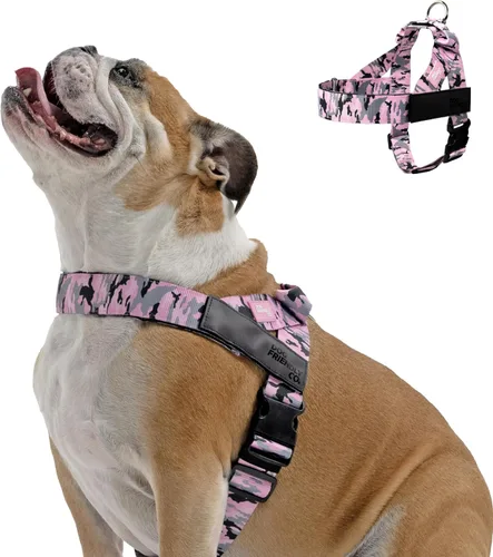 Vista 8 de Arnés para perro Dog Friendly Co Correas resistentes a rozaduras, cuello y pecho ajustables, y anillo en D resistente Resistente, cómodo, fácil