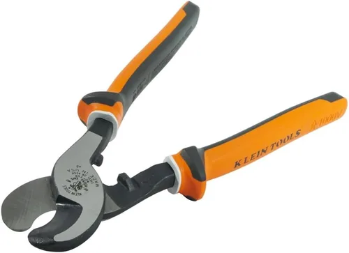 Vista 3 de Klein Tools 63050-EINS Cortador de Cable Aislado para Electricistas, Fabricado en Estados Unidos, Corta Aluminio, Cobre Suave y Cable