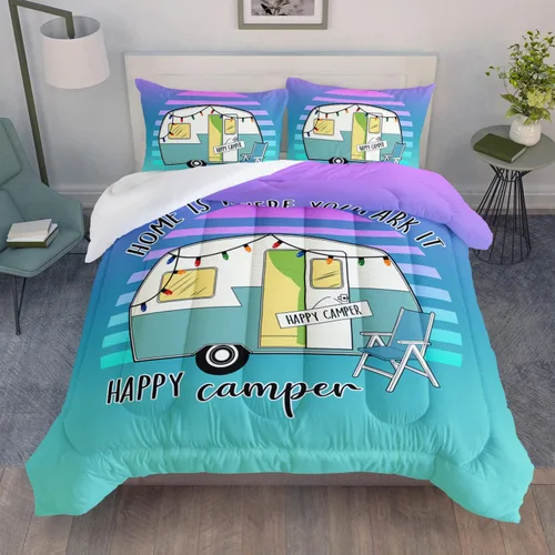 Vista 27 de HOSIMA Ropa de cama de caballo para niñas, juego de edredón con estampado de flores de cerezo rosa tamaño completo para adolescentes con 2 fundas