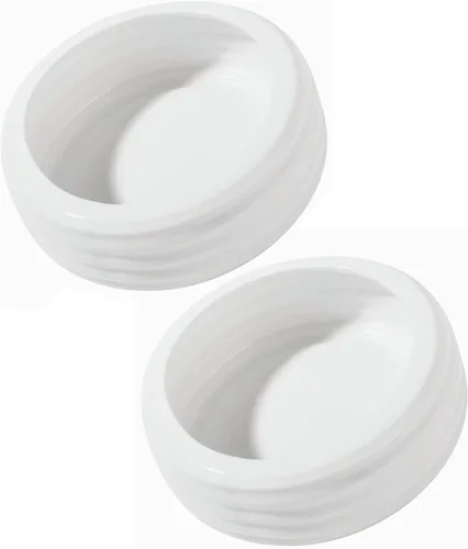 Vista 2 de Cuencos redondos de cerámica para reptiles, plato redondo de comida para reptiles, cuenco de comida para mascotas para lagartos, serpientes