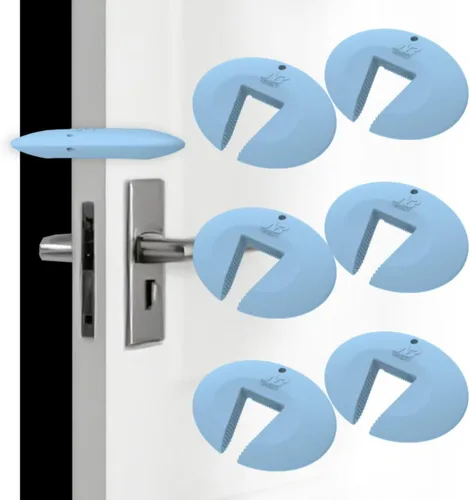 Vista 13 de Protector de silicona para puerta y tope de puerta, protector de pellizco duradero, evita lesiones por pellizcos, puertas de golpe, tope de puerta