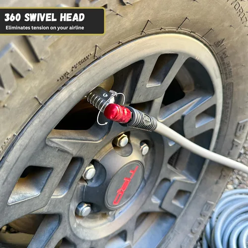 Vista 5 de JACO Lightning L2-Series Acoplador neumático para llantas, 1/4 de pulgada F-NPT (flujo cerrado)