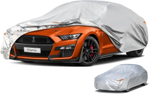 Vista 30 de Kayme - Cubierta impermeable resistente de 7 capas para camioneta, apta para todo clima, protección para exteriores contra lluvia y rayos UV, ajuste