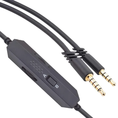 Vista 6 de Cable de repuesto para auriculares A50, silencio en línea y control de volumen, cable de audio compatible con Astro A10 A40 A30 A50 y Logitech G633