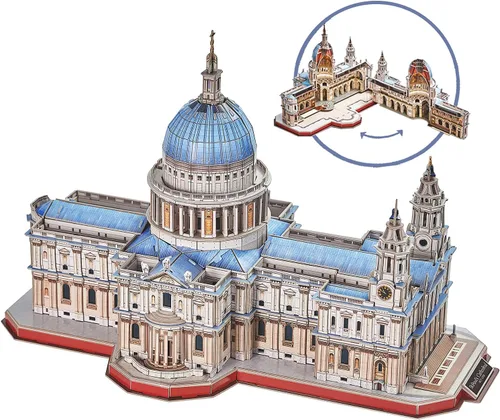 CubicFun - Rompecabezas 3D de acertijos cerebrales para adultos, 643 piezas, gran desafío, modelo de arquitectura de la iglesia de la Catedral de