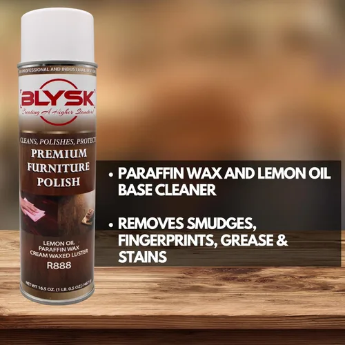 Vista 4 de Pulidor en aerosol prémium para muebles, limpia, pule y protege, todo tipo de muebles, aroma a limón (1)