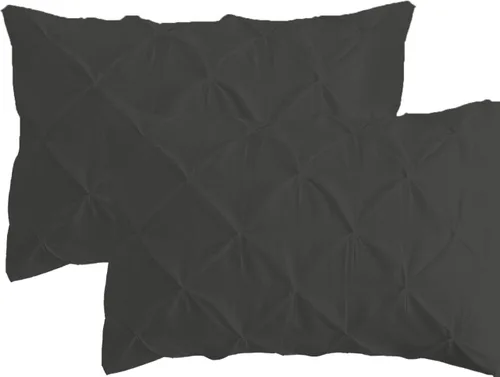 Vista 3 de Bluemoon Homes Juego de 2 fundas de almohada de 1000 hilos 100% algodón egipcio, tamaño Queen, color gris plateado