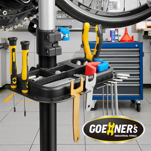 Vista 3 de GOEHNER's Soporte de reparación de bicicletas resistente (carga máxima de 100 libras), soporte de bicicleta para mantenimiento resistente