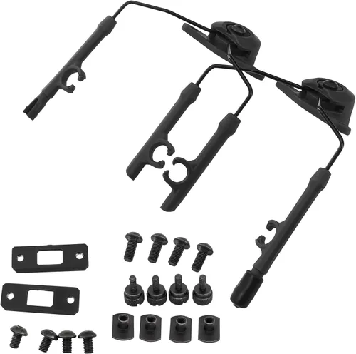 Kit de adaptador de riel táctico ARC compatible con auriculares Comtac III y cascos de riel Fast ARC/M-Lok/Team-Wendy2.0 (negro)