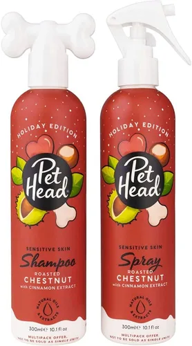 Pet Head Juego de champú y aerosol Festive Dog | 10.1 onzas líquidas cada
