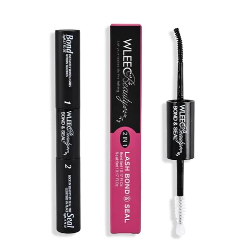 Vista 7 de Pegamento de pestañas para racimos de pestañas y pestañas individuales, fuerte sujeción y larga duración, impermeable, negro