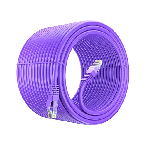 Vista 41 de Maximm Cable Ethernet Cat 6 de 30 pies, cobre 100% puro, cable LAN Cat6, cable de Internet, cable de conexión y cable de red, UTP (negro) de 30 pies