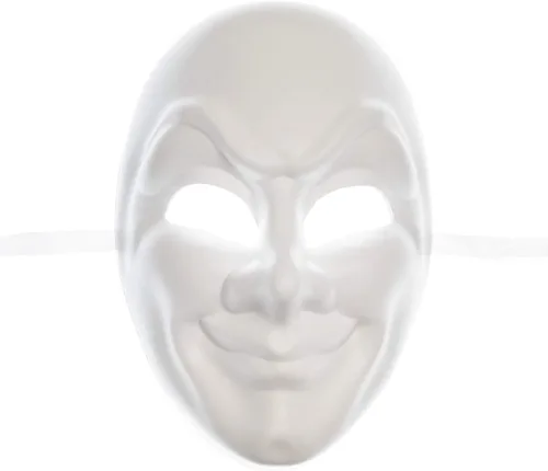 Más allá de la mascarada blanca máscaras de mascarada DIY máscara en blanco sin decorar pintar
