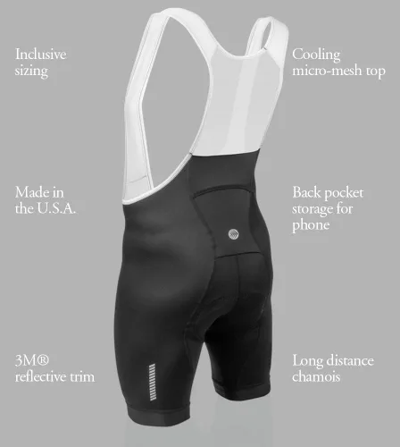 Vista 9 de Aero Tech Core - Pantalones cortos de ciclismo acolchados para hombre