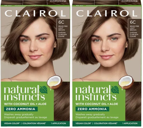 Vista 25 de Clairol Natural Instincts - Tinte semipermanente para el cabello, color castaño oscuro, paquete de 1 unidad