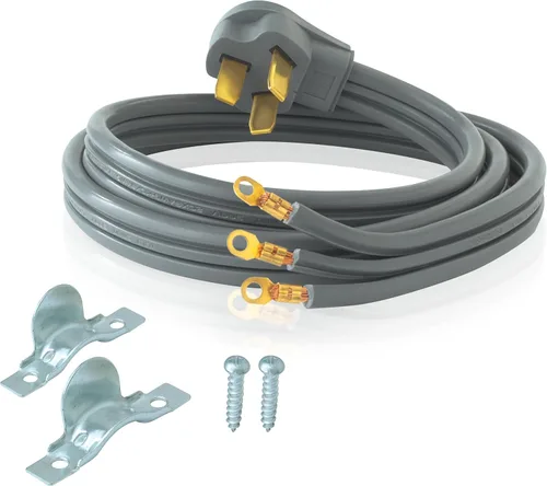Eastman Cable para estufa eléctrica de 5 pies, 50 amperios, 3 clavijas, 61242