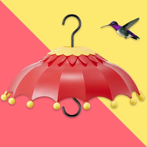 Baffle para comedero de pájaros, cúpula de lluvia con 3 ganchos, adecuado para comederos de colibríes y comederos de aves silvestres, foso de
