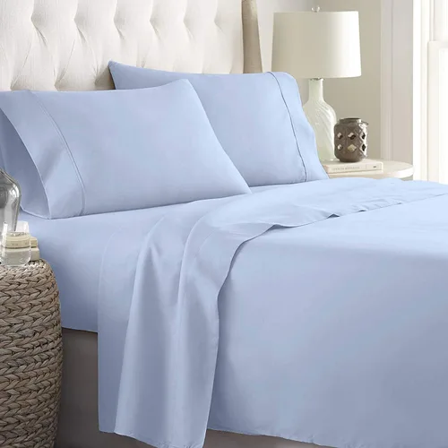 Vista 12 de Mattress-Homes Giza Sheets - Sábanas de algodón Giza de 600 hilos, tamaño individual, sábanas de algodón egipcio Giza, sábanas de algodón egipcio