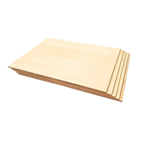 Vista 4 de Paquete de 5 hojas de tilo sin terminar de 12 x 16 x 3/16 pulgadas de grosor, paneles rectangulares de madera para quemar con láser, manualidades
