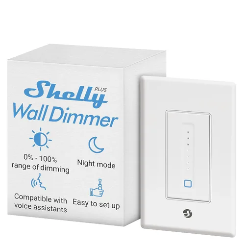 Vista 7 de Shelly Plus Wall Dimmer UL Interruptor Regulador de Pared WiFi Inteligente Automatización del Hogar Puerta de Enlace Bluetooth Compatible