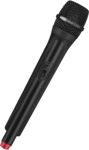 Micrófono Falso de Plástico Micrófono Realista Simular Práctica de Habla Accesorio para Karaoke Divertido en el Escenario o Disfraz Accesorio para