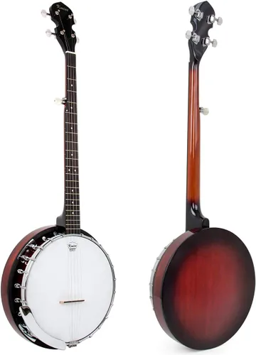 Vista 7 de Kmise, Juego de banjo profesional de 5 cuerdas, tamaño completo (Remo Drumhead)
