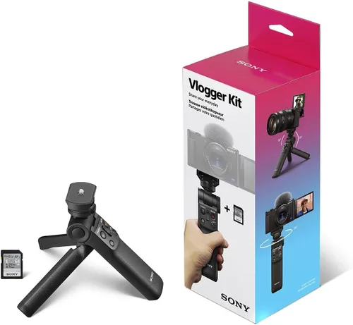 Vista 8 de Sony Cámara de vlogging ZV-1F, paquete blanco con kit de accesorios para vlogger ACCVC1, kit de software Corel para PC, bolsa de hombro, kit