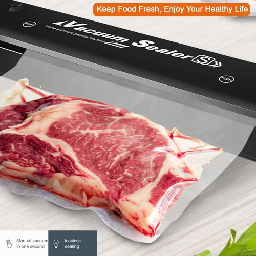 Vista 4 de Sellador al vacío para conservación de alimentos/sellador de alimentos al vacío para el hogar, aire de vacío automático para frascos con válvula