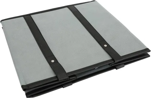 Vista 5 de Juego de bolsas de comestibles reutilizables duraderas y resistentes, plegable, con parte inferior reforzada