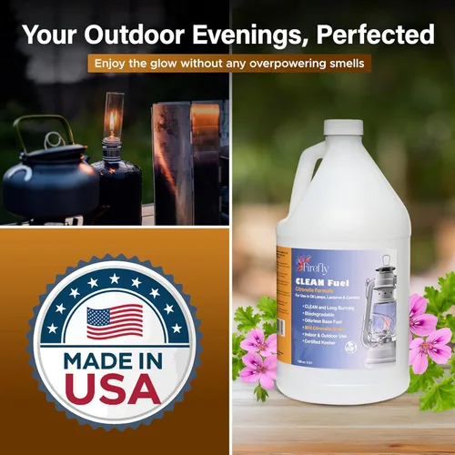 Vista 6 de Lámpara de aceite Firefly, usa combustible limpio, clean-128-c