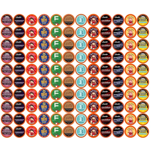 Vista 13 de Coffee Pod Variety Packs Muestra saborizada, surtida, compatible con 2.0 cafeteras K-Cup, paquete variado, 52 unidades (paquete de 1)
