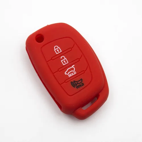 Vista 6 de Funda de silicona plegable para Hyundai Santa Fe Sonata Elantra Azera Tucson (naranja), Naranja