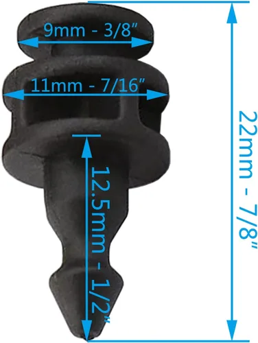 20X Auto Luz Trasera Lámpara Reparación Fijación Trim Clips OE: 2E0945230 0008208164 Compatible con Crafter Van Mercedes W906 Sprinter Plástico