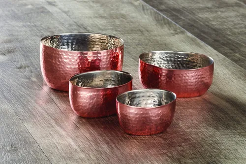 Vista 2 de American Metalcraft HSC2 - Taza para salsa de acero inoxidable, cobre, ovalada, 2 onzas
