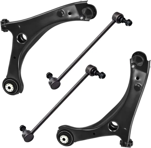 Vista 159 de Detroit Axle - Ejes de eje delantero izquierdo derecho CV + brazos de control delanteros inferiores de repuesto para Ford Focus 2000-2004 - Juego