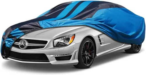 Vista 43 de Kaugung Funda impermeable para automóvil BMW Serie 3 (1999-2025), cubierta exterior completa para automóviles, ligera, resistente al sol, UV